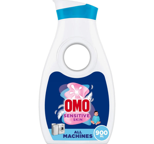 Omo Liquid Laundry Detergent, For Sensitive Skin 900 ml