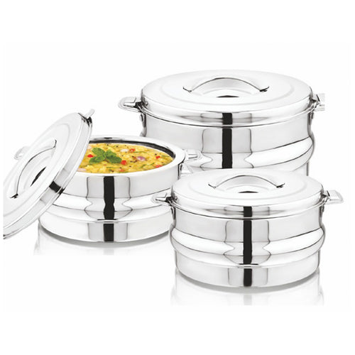 Chefline Stainless Steel Casserole, 3 pcs