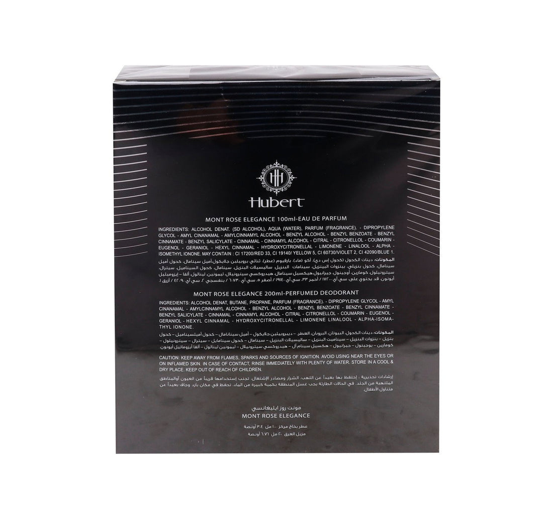 Hubert EDP Mont Rose Elegance 100 ml + Perfumed Deodorant 200 ml