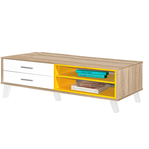 Maple Leaf Wooden Coffee Table, Oak, BL21