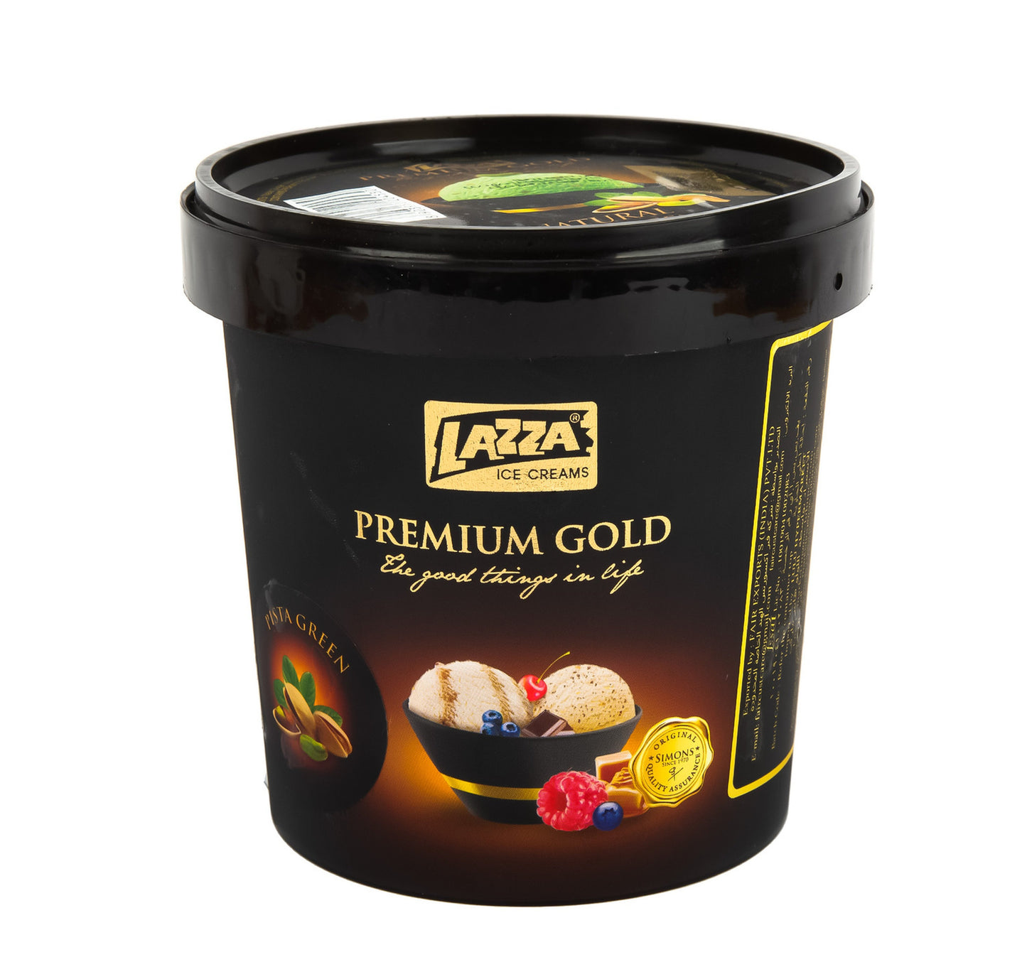 Lazza Premium Gold Pista Green Ice Cream 1 Litre