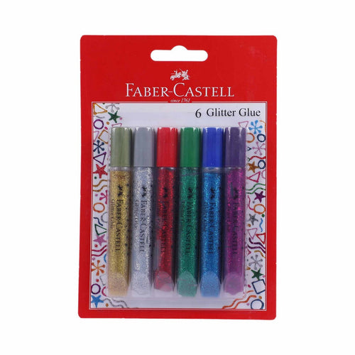 Faber-Castell Glitter Glue 6s FCIN220106
