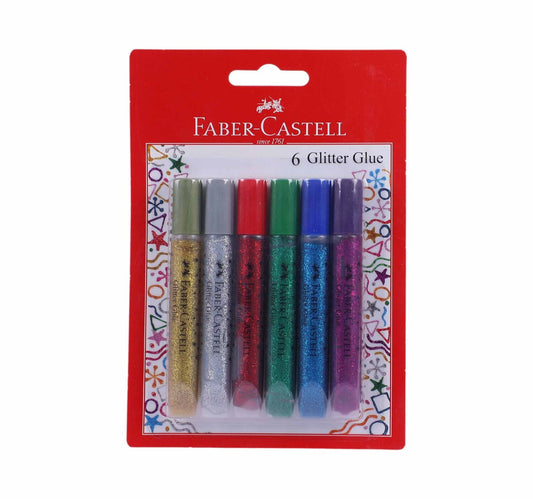 Faber-Castell Glitter Glue 6s FCIN220106