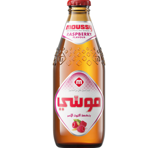 Moussy Raspberry Flavour Non Alcoholic Malt Beverage 330 ml