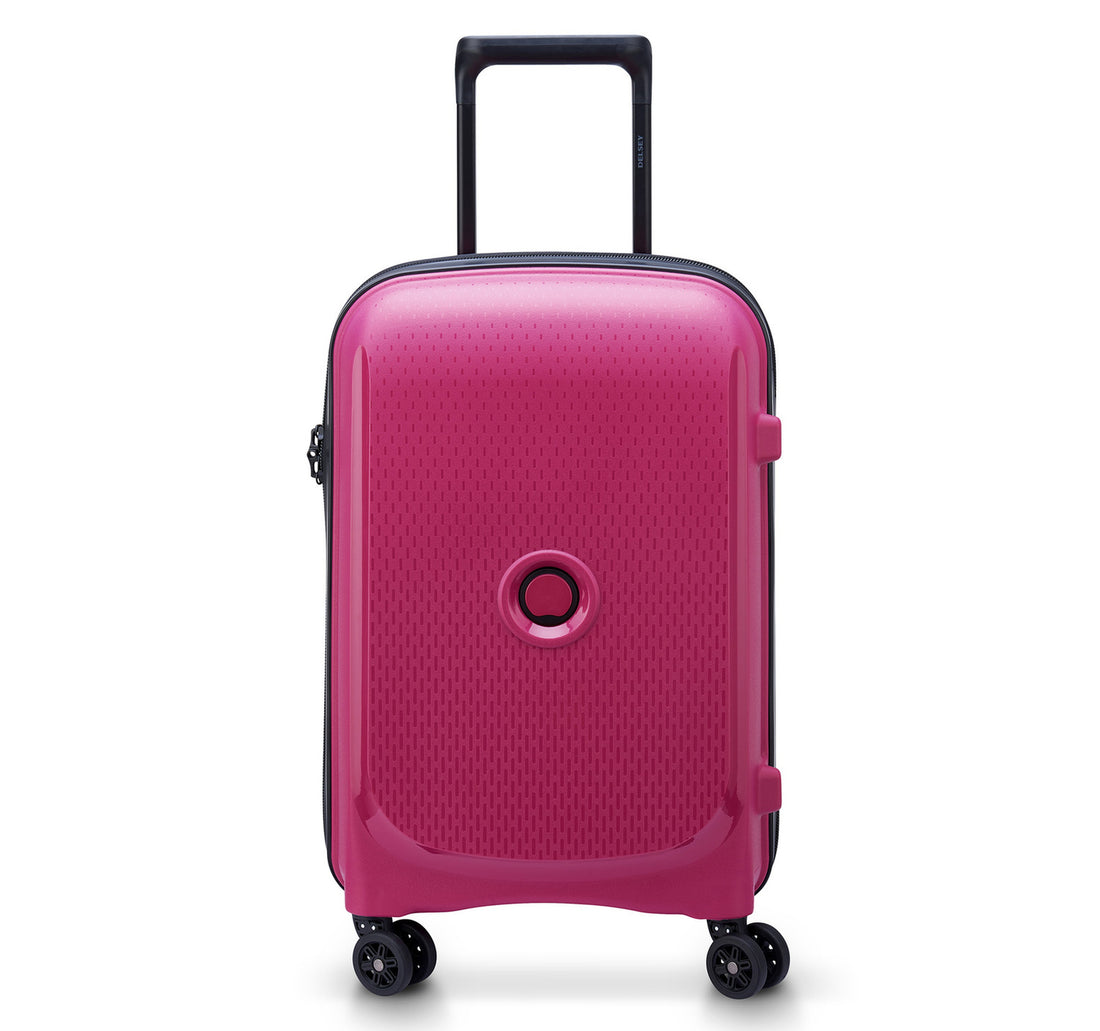 Delsey Belmont Plus Non Expandable 4 Wheels Hard Trolley, 55 cm, Raspberry