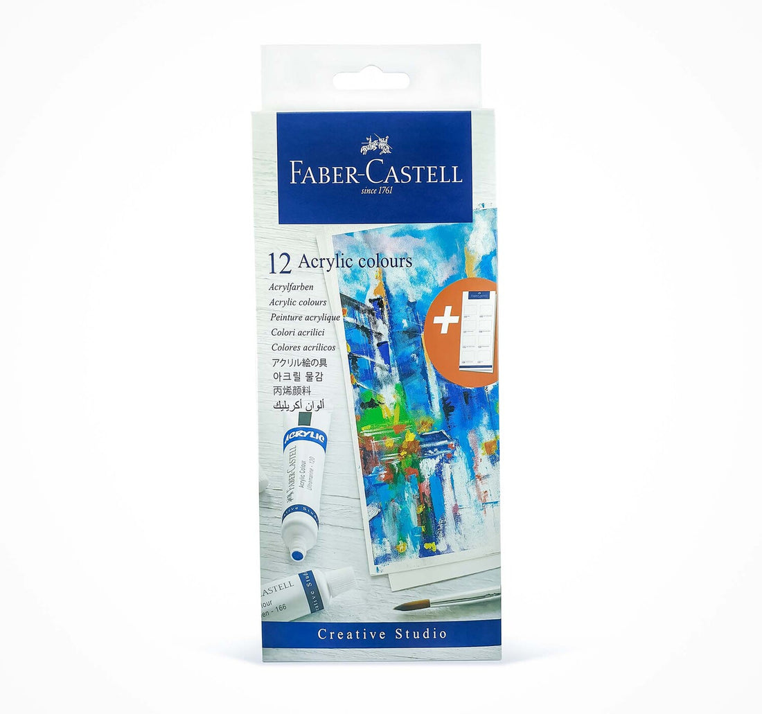 Faber Castell Acrylic Colors 12s 379012