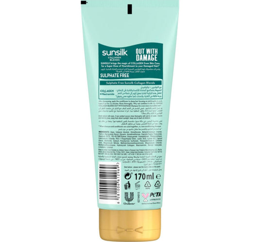 Sunsilk Out With Damage Collagen Conditioner 170 ml