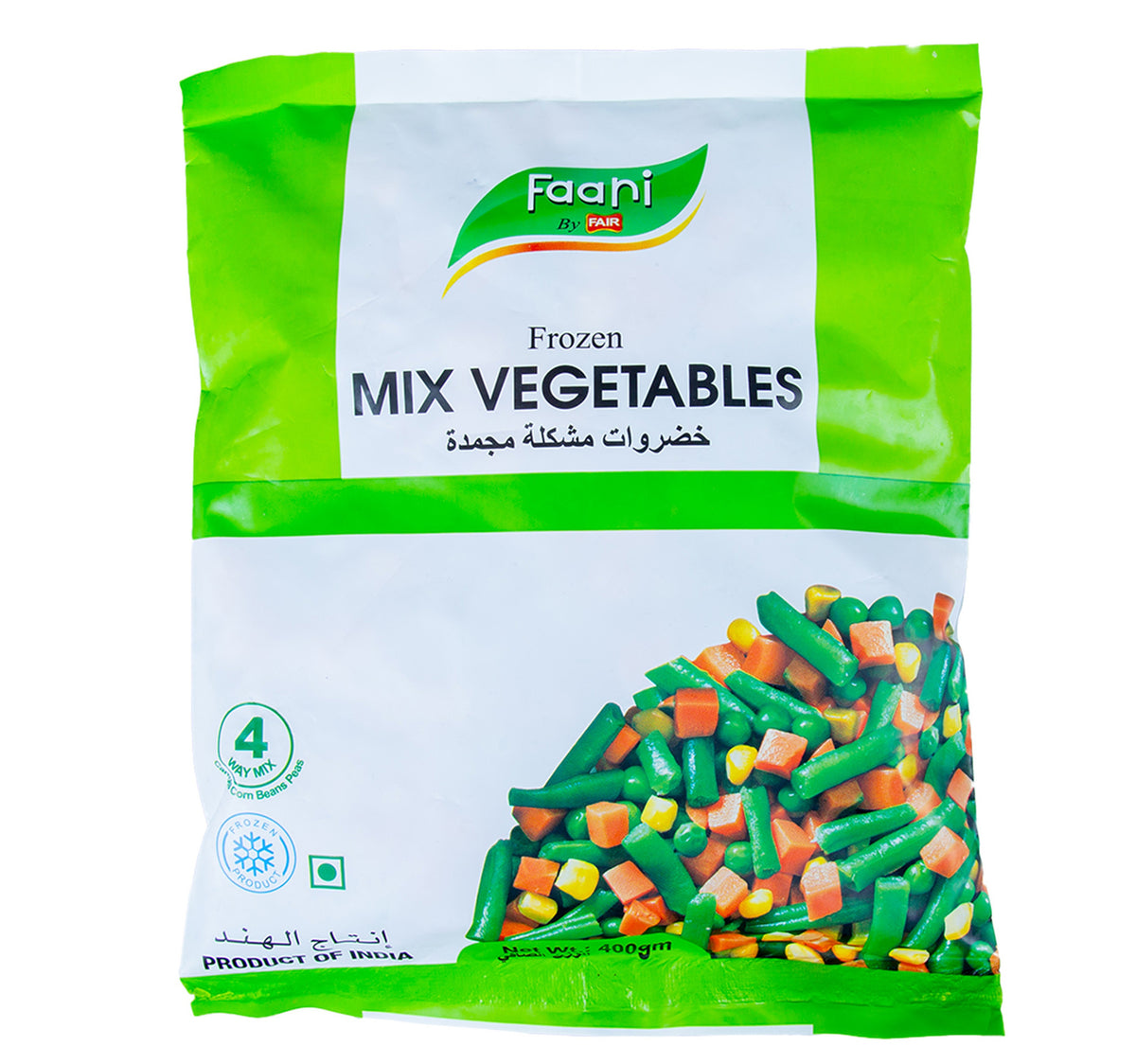 Faani Frozen 4 Way Mixed Vegetables 400 g – Shefs