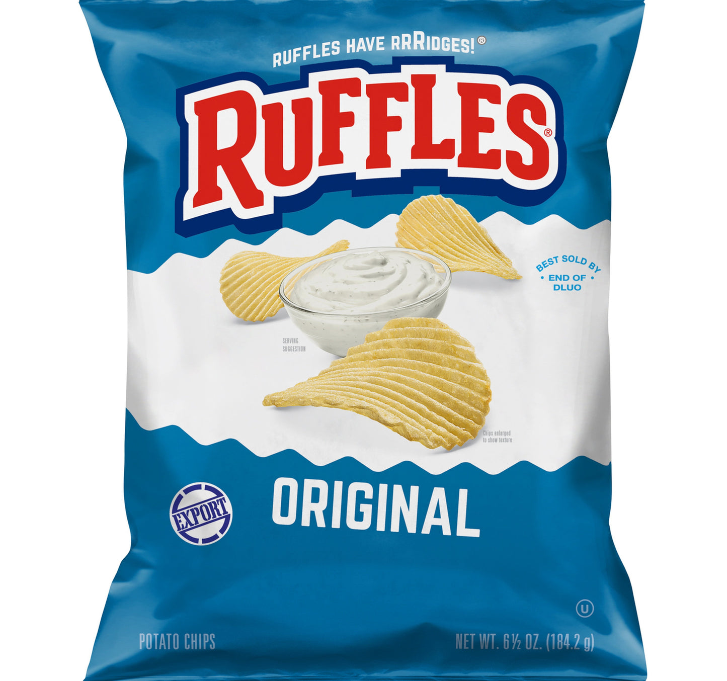 Fritolay Ruffles Original Potato Chips 184.2 g