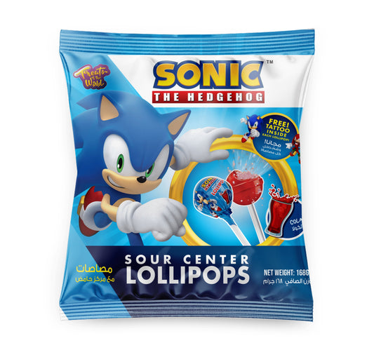 Sonic Sour Center Cola Lollipops 168 g