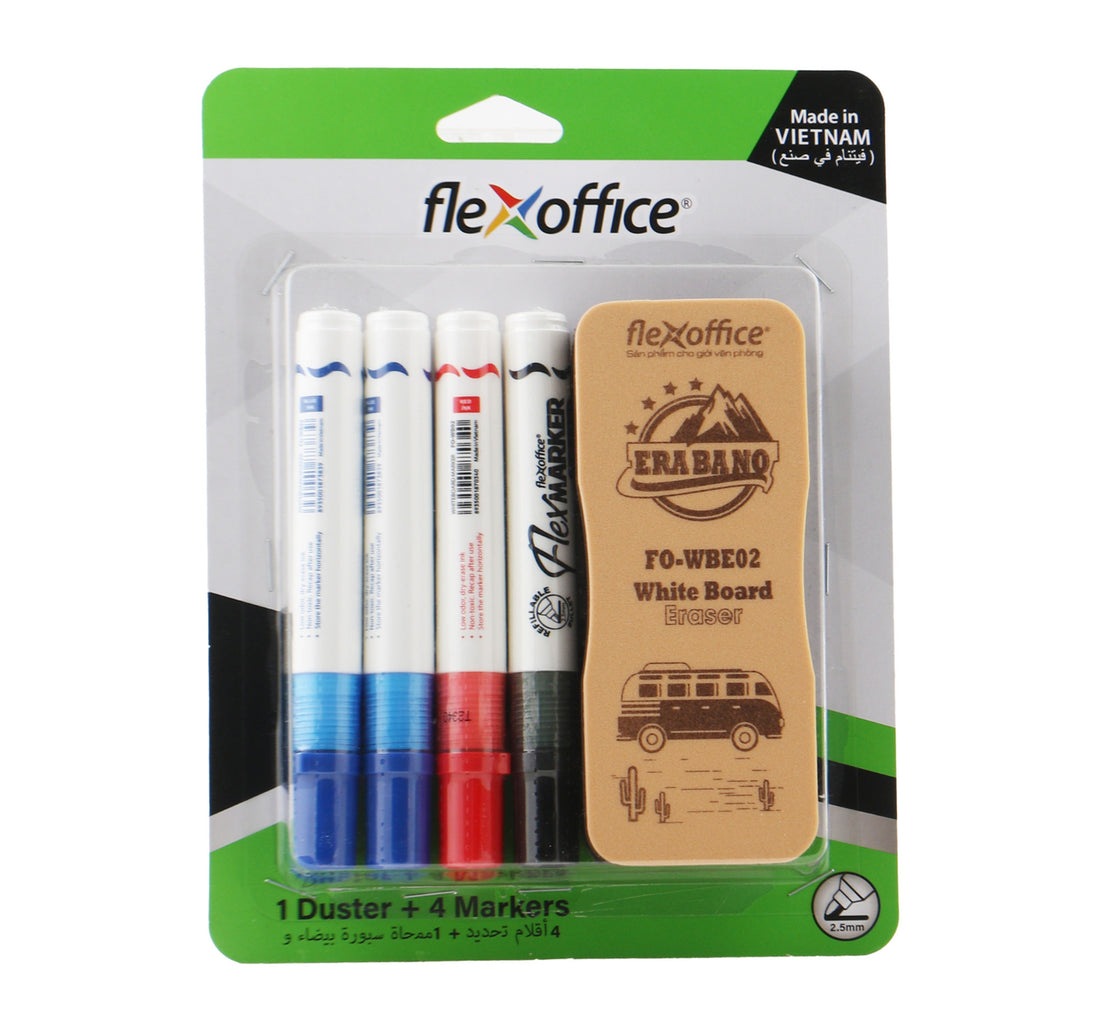 Flex Office Whiteboard Marker + Eraser FO-WBS03