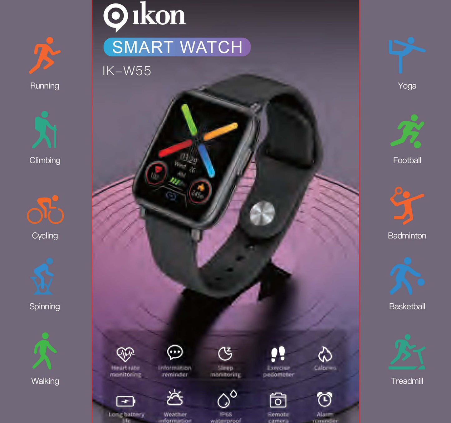 Ikon Smart Watch IK-W55