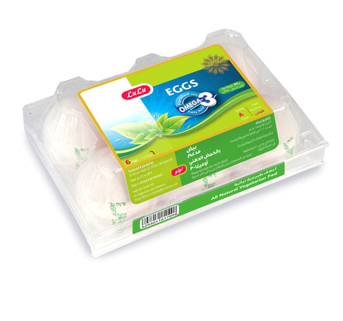 LuLu Omega 3 Fresh White Eggs 6 pcs
