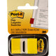أعلام وعلامات 3M Post-it - أصفر - 1 بوصة × 1.7 بوصة - 50 ورقة