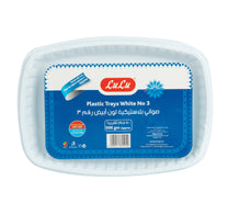 LuLu White Plastic Tray No.3 500 g