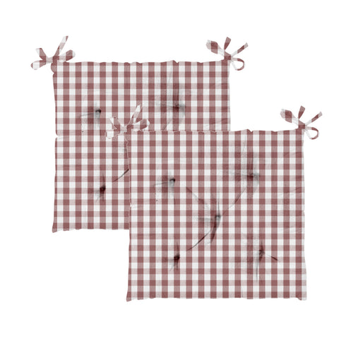 وسادة كرسي هومويل، 40 × 40 سم، قطعتين، وردي