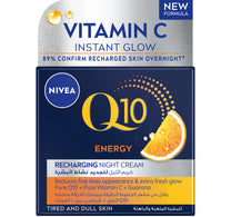 Nivea Q10 Anti-Wrinkle Energy Recharging Night Face Cream Creatine & Hyaluronic Acid 40 ml
