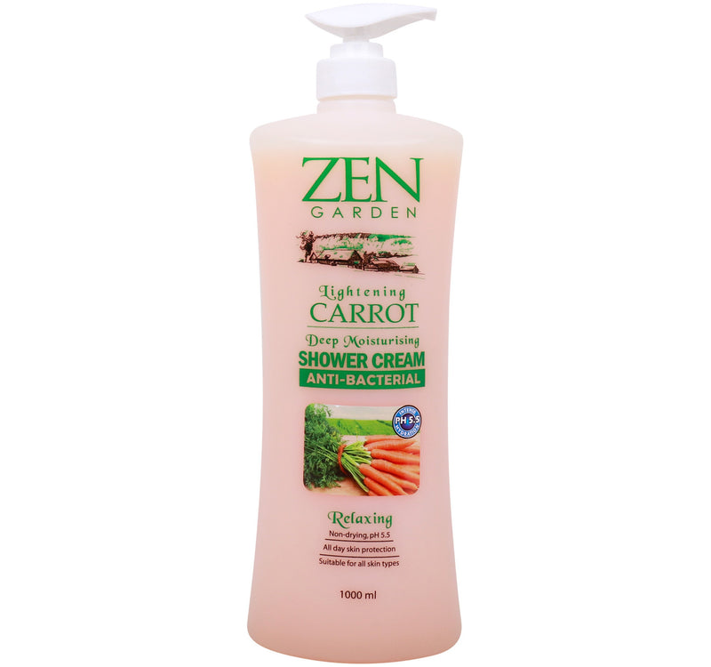 Zen Garden Lightening Carrot Anti-Bacterial Shower Cream 1 Litre
