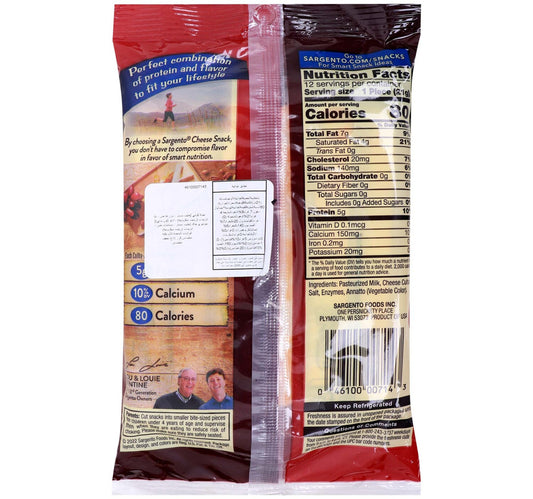 Sargento Snacks Colby-Jack Natural Cheese Sticks 12 pcs x 9OZ