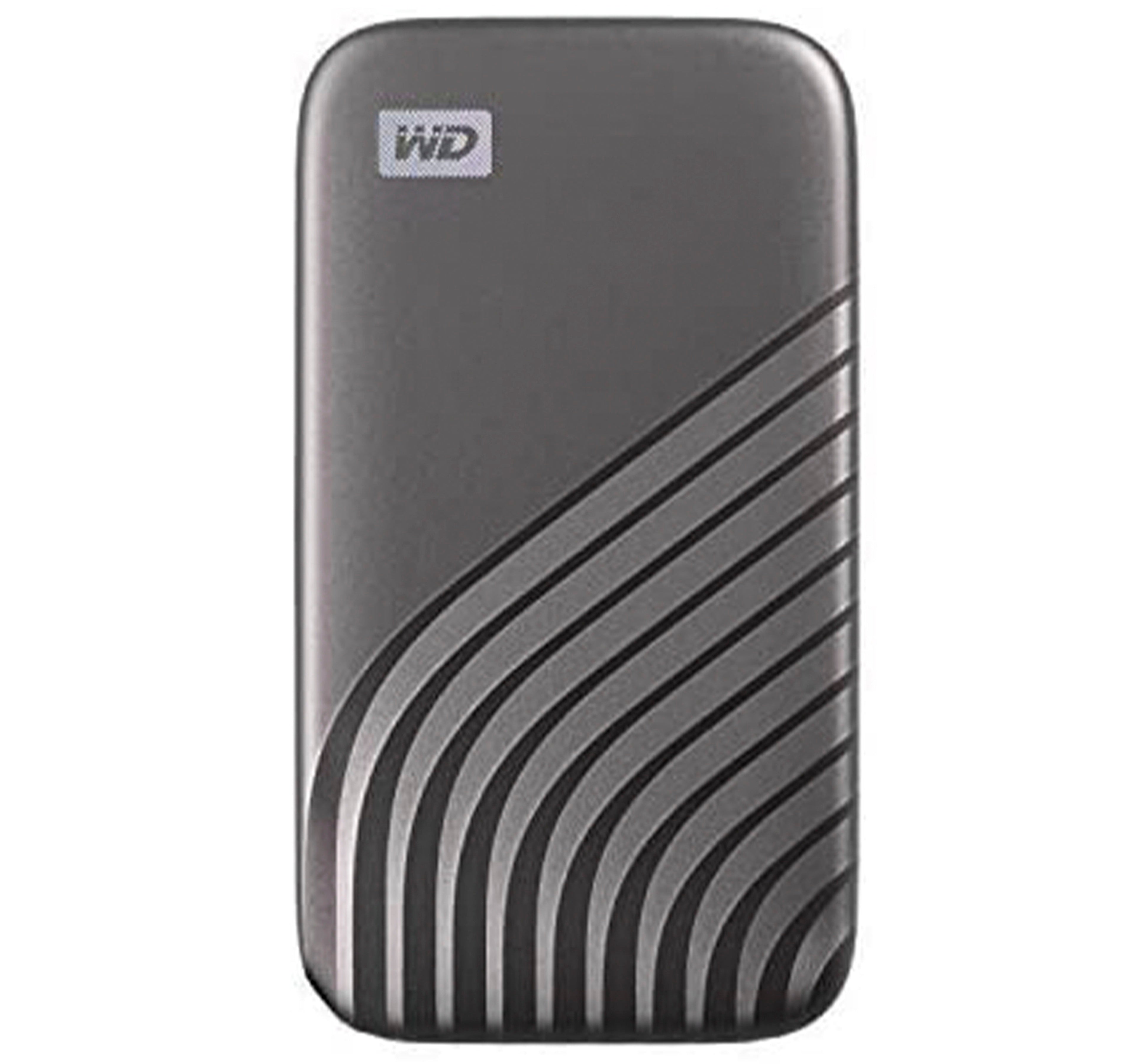 قرص My Passport™ SSD سعة 2 تيرابايت، لون رمادي فضائي، سرعة قراءة 1050 ميجابايت/ثانية، سرعة كتابة 1000 ميجابايت/ثانية، متوافق مع أجهزة الكمبيوتر الشخصية وأجهزة ماك