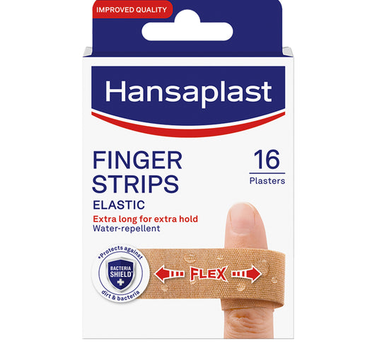 ضمادات جروح مرنة للغاية من هانزابلاست، ضمادات أصابع مرنة للغاية، 16 قطعة