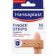 ضمادات جروح مرنة للغاية من هانزابلاست، ضمادات أصابع مرنة للغاية، 16 قطعة