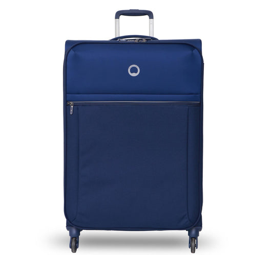 Delsey Brochant 4 Wheel Soft Trolley, 78 cm, Blue