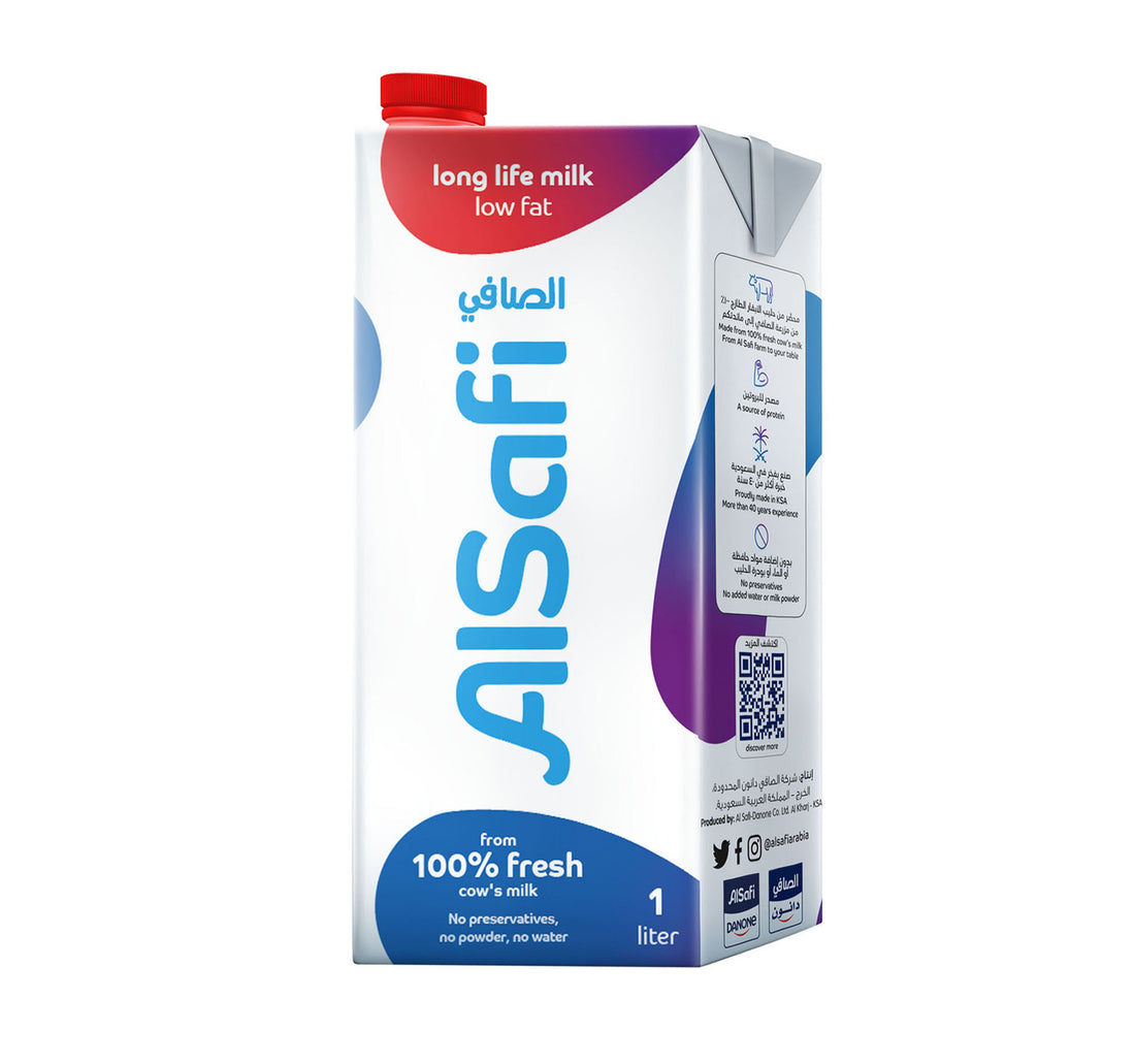 Al Safi UHT Milk Low Fat 4 x 1 Litre