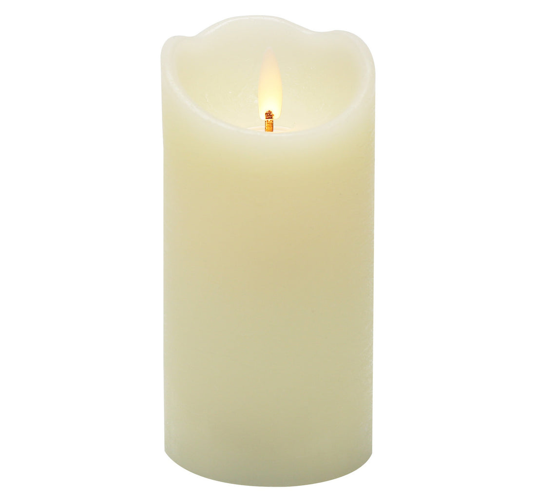 Maple Leaf Battery Operated LED Wax Candle 7.5x15cm