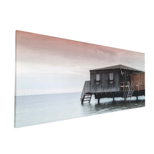 Maple Leaf Canvas Wall Picture With Wooden Frame 56x140cm