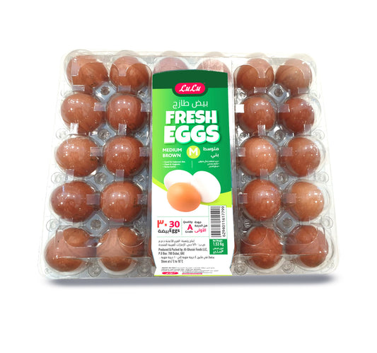 LuLu Brown Fresh Eggs Medium 30pcs