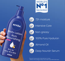 Nivea Body Lotion for Dry to Very Dry Skin Rich Nourishing 625 ml