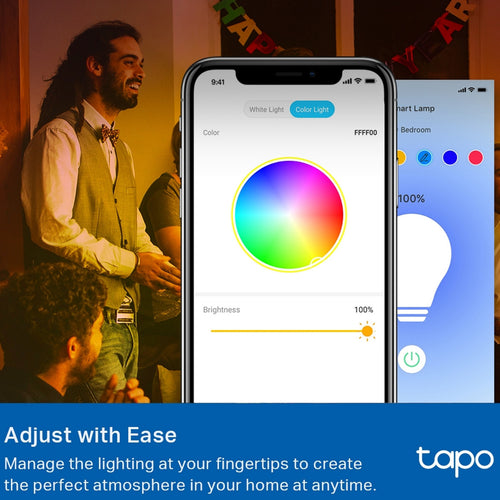 TP-Link Tapo Smart Wi-Fi Light Bulb, 806 lumens, Multicolour, L530E