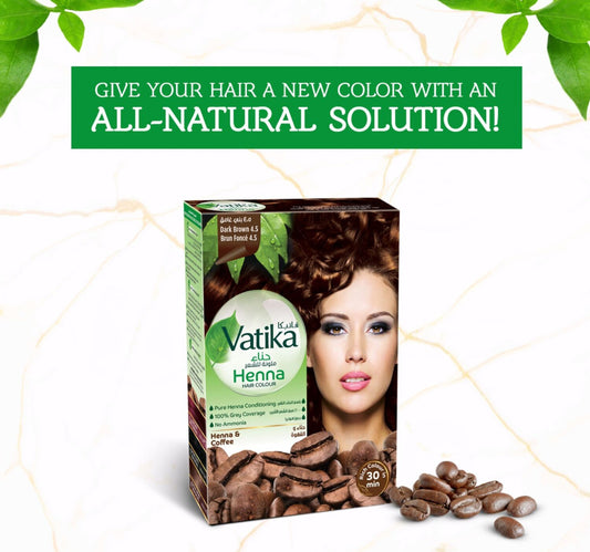 Vatika Naturals Henna Dark Brown 4.5 Hair Colour 60 g