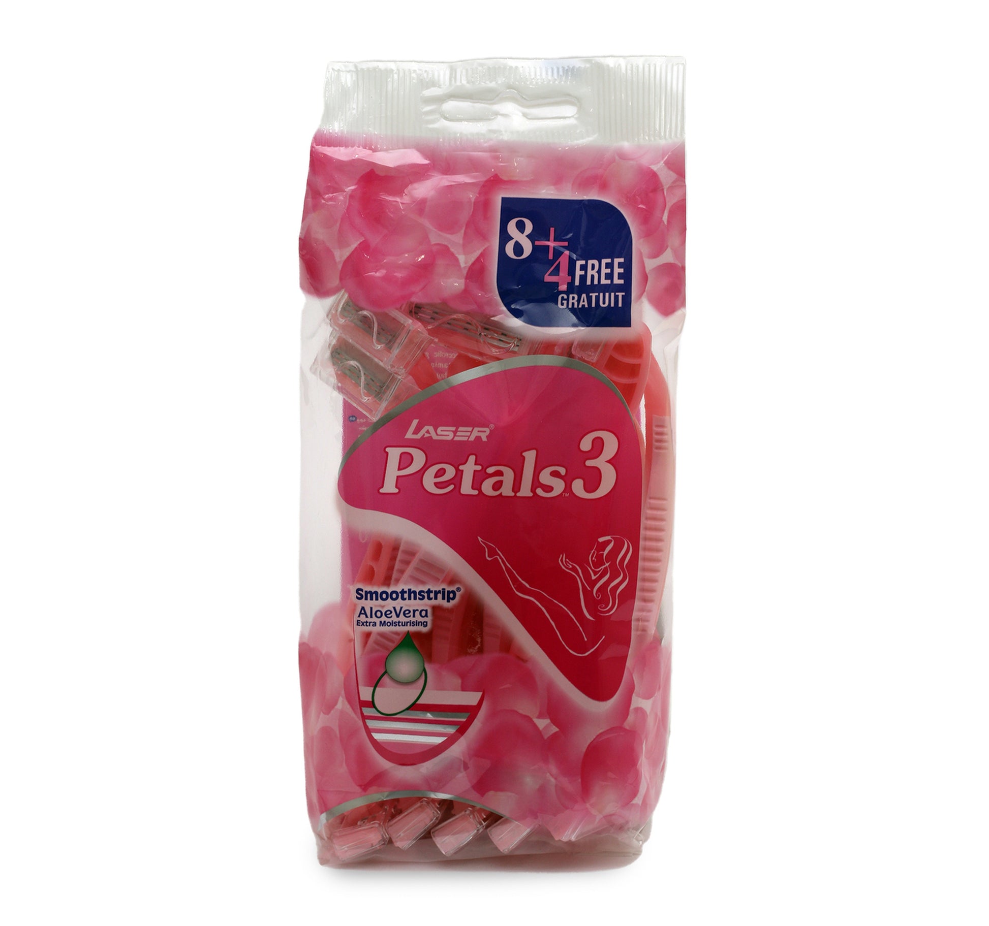 Laser Disposable Razor Petals 3 8 + 4 – Shefs