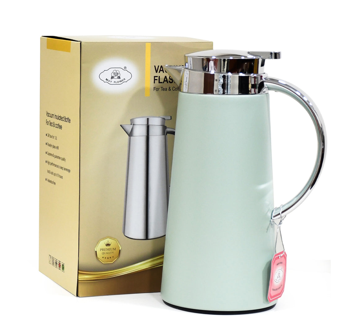 Mayflower Glass Flask, 1L, Green, MLC-10G