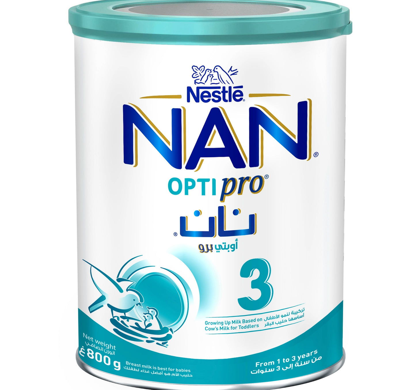 Nestle NAN Optipro Stage 3 Growing Up Formula From 1 to 3 Years 800 g
