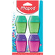 Maped Sharpener MD003404, 4 pcs Pack Assorted