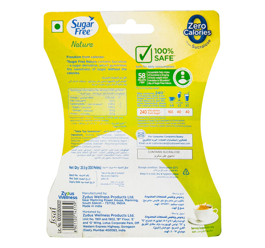 Sugar Free Natura Sweeteners for Fitness Conscious 300 pcs