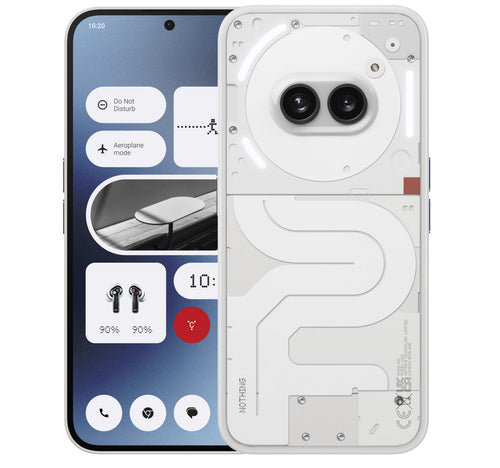 Nothing Phone (2a) 5G Smartphone, 12 GB RAM, 256 GB Storage,White, A10400050