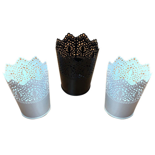 Maple Leaf Candle holder 12.5cm 3104 Assorted Per pc