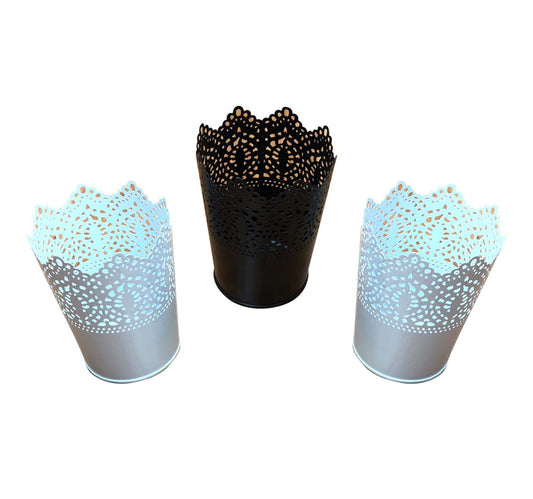 Maple Leaf Candle holder 12.5cm 3104 Assorted Per pc