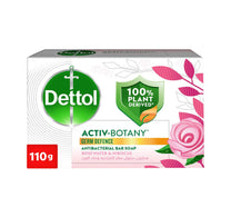 Dettol Activ-Botany Anti-Bacterial Bar Soap Rosewater & Hibiscus Scent 110 g