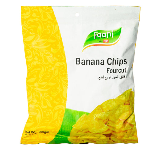 فاني شيبس الموز رباعي القطع 200 جم
