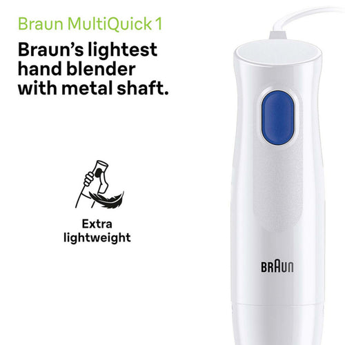 Braun Multi Quick Hand Blender, 450W, White, MQ10.201M