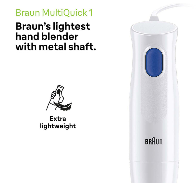 Braun Multi Quick Hand Blender, 450W, White, MQ10.201M