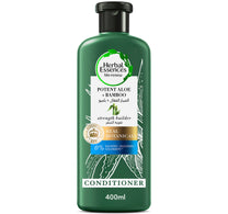 بلسم هيربل إسنسز لتقوية الشعر، خالي من الكبريتات، غني بخلاصة الصبار والخيزران، للشعر الجاف، 400 مل