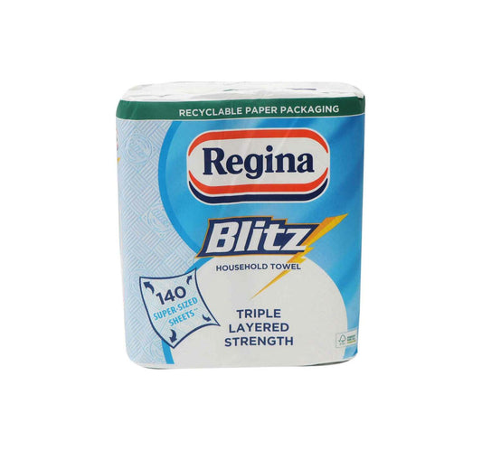 Regina Blitz House Hold Towel 3ply 2 x 70 Sheets