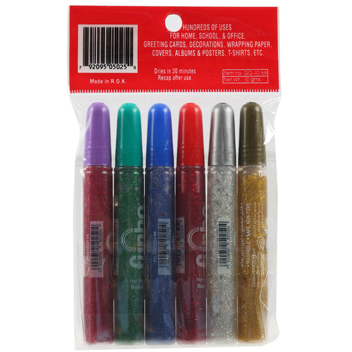 Funbo Glitter Glue 10/6B 6pcs