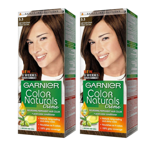 Garnier Color Naturals Creme Light Golden Brown 5.3 Value Pack 2 x 1 pkt